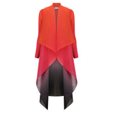 ALQUEMA |  COLLARE COAT & DRESS - CHERRY OMBRE
